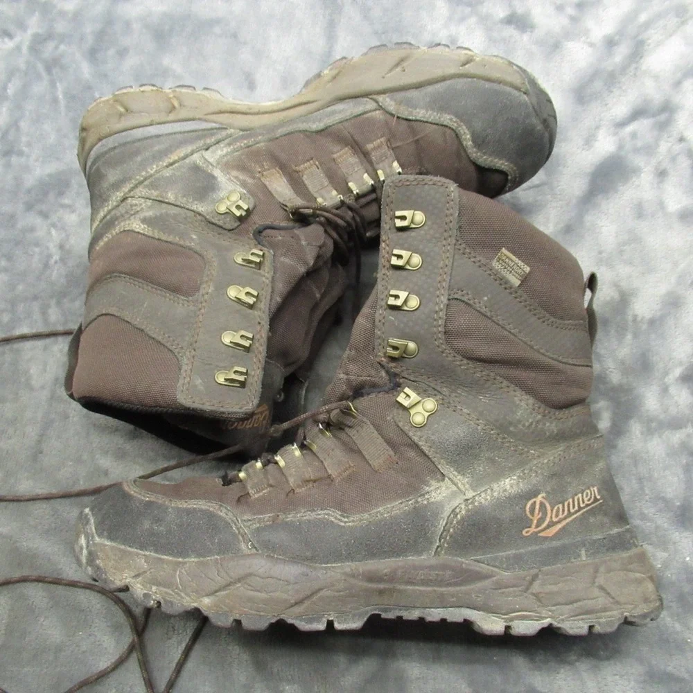 Danner Mens 8.5D Vital Boots Brown Waterproof Hunting Outdoors Rugged 8